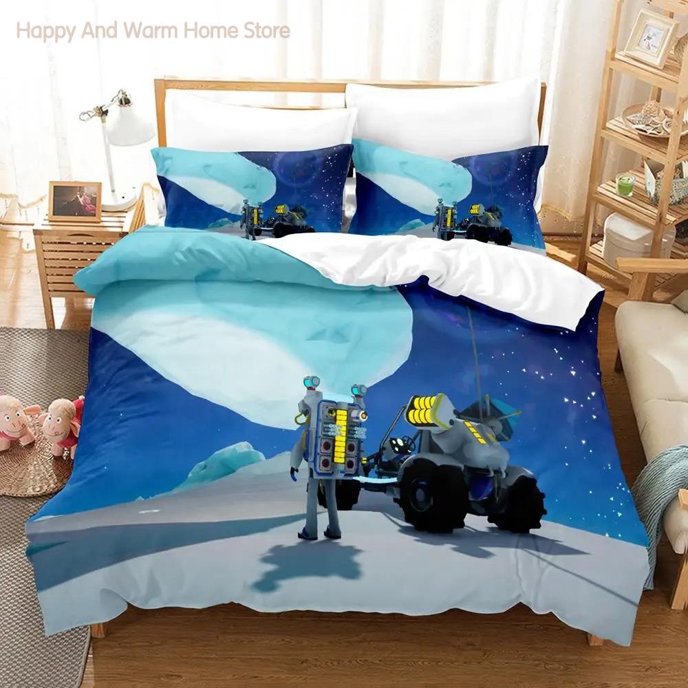 Astroneer Bedding Set Single Twin Full Queen King Size Bed Set Aldult Boys Bedroom Duvetcover Sets 3D Print Game Bed Sheet Set
