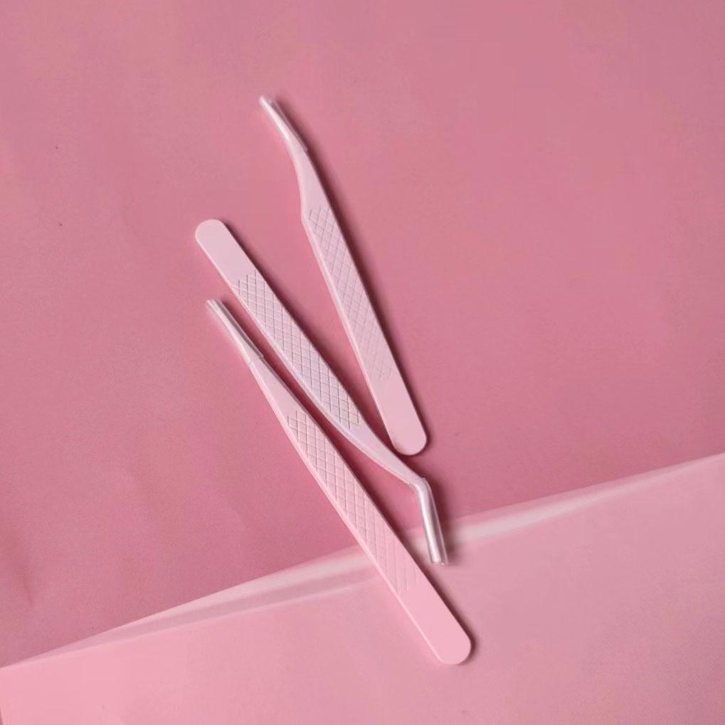Golden Feather Eyelash Extension Tweezers – Precision Tools for Eyelash Technicians