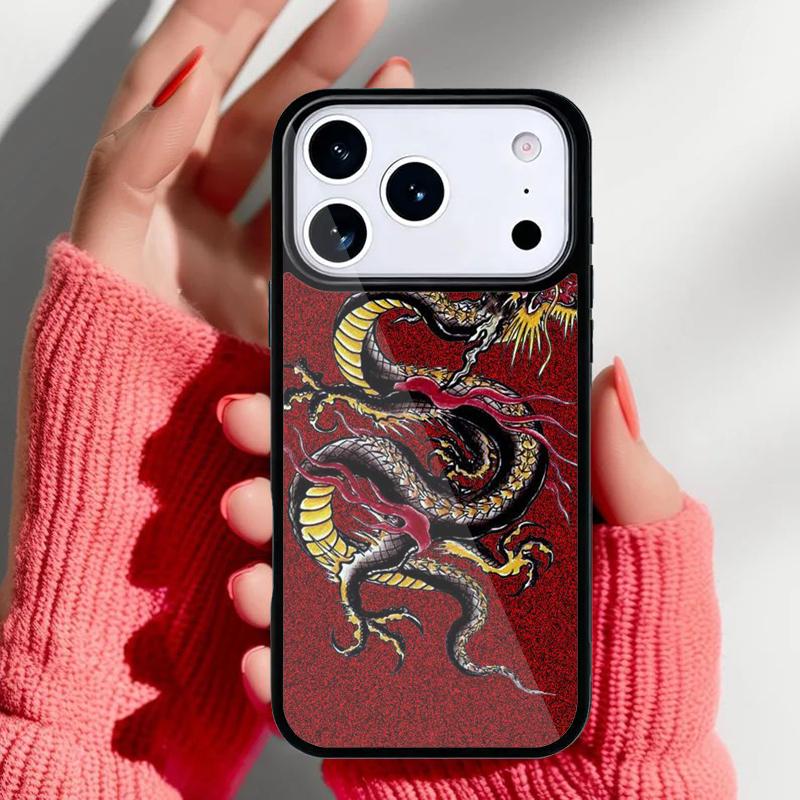 DRAGON TATTOO JAPANESE Phone Case for iPhone 17 16 15 14 13 Pro Max Back Cover for 12 11 Pro Coque