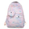 Zebra Print Backpack Women's Large Capacity Backpack Student School Bag with Coin Purse