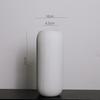 Nordic Matte Frosted Ceramic Vase with Vertical Stripes - Decorative Soft Furnishing for Living Room Entrance
