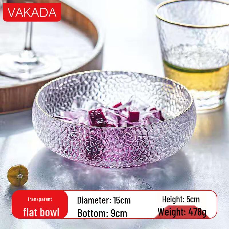 VAKADA Glass Salad Bowl