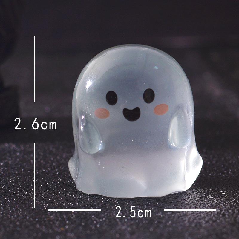 Halloween Cute Ghost Glow-in-light Gardening TrinketA Small Accessory for Car Center Console Decoration