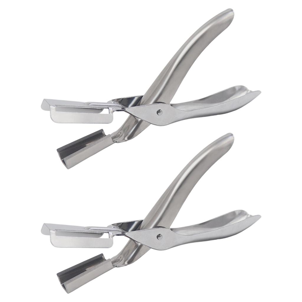 2 Stück Professionelles Stahl-Schälwerkzeug für Flusskrebse Ergonomischer Griff Sicherer Flusskrebs-Schäler Schwanzentferner Küchenhelfer