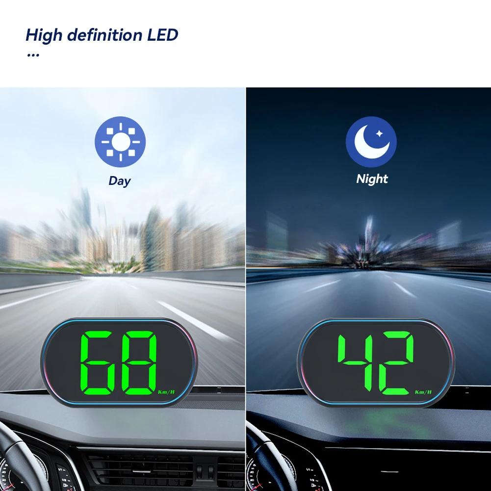 Car Digital HUD Head Display Speedometer GPS Speed Meter KMH MPH Dispaly for All Car Truck Plug and Play Auto Part Accessories