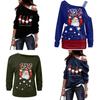 Stylish Women's Christmas Jumper Pullover Loose Fit Sweatshirt For Festive Seasons