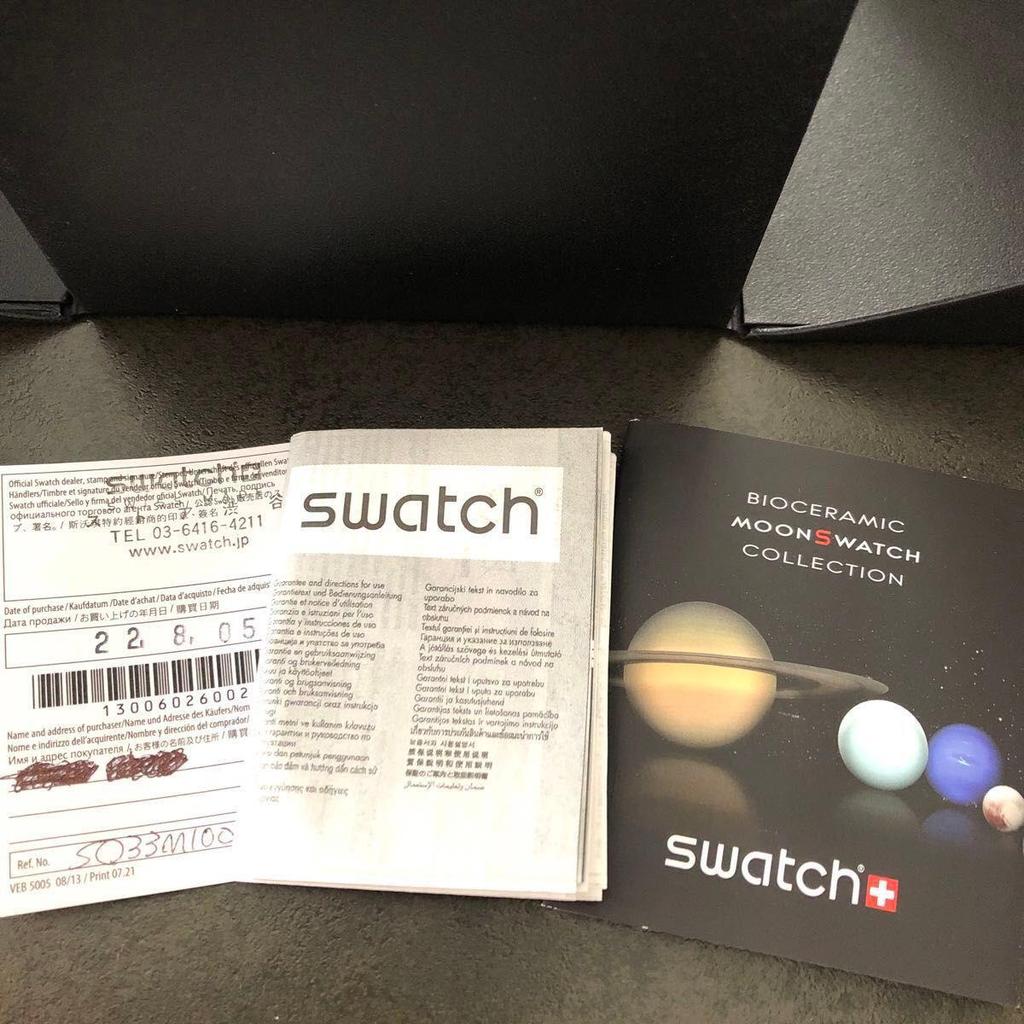 Used Brand New and Unused Swatch  Omega Mission To the Moon Swatch Omega