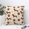 Dachshund Square Pillow Case Polyester Throw Pillow Dogs Animal Funny Cushion Covers