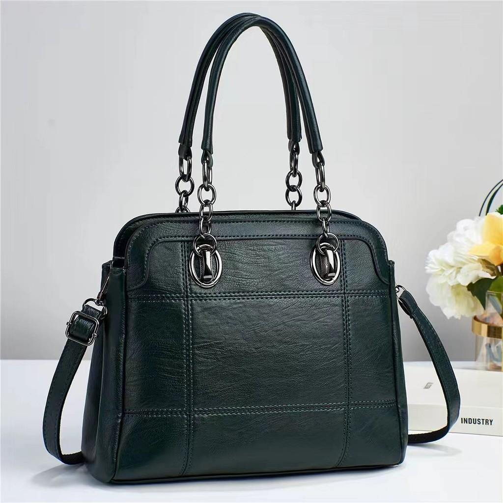 Fashionable New Trendy Pu Bucket Bag For Women Spacious Stylish Handbag In Black Green Pink Burgundy Gray Khaki