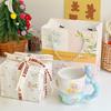 Cute high-value fruit ceramic mug creative coffee breakfast cereal cup girls drinking cup birthday gift