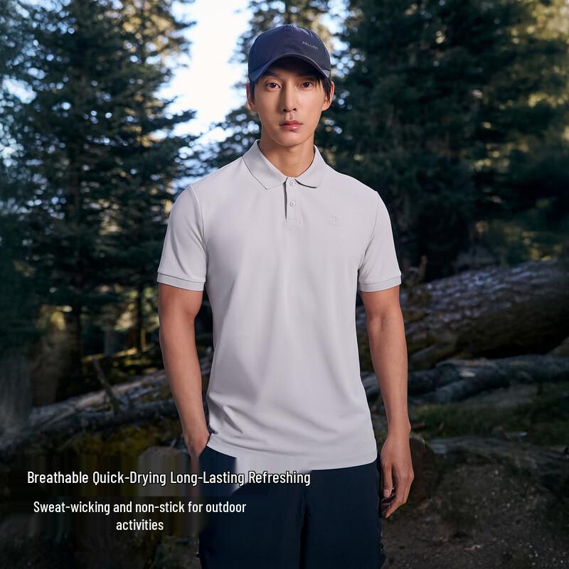 PELLIOT Outdoor Quick-Dry Anti-Bacterial Polo T-Shirt