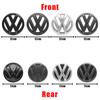 ABS Car Logo Front Emblem Hood Rear Back Lid Tail Mark Badge Replace Accessory For Volkswagen VW Polo 2011 2012 2013 6R0853600A zl2