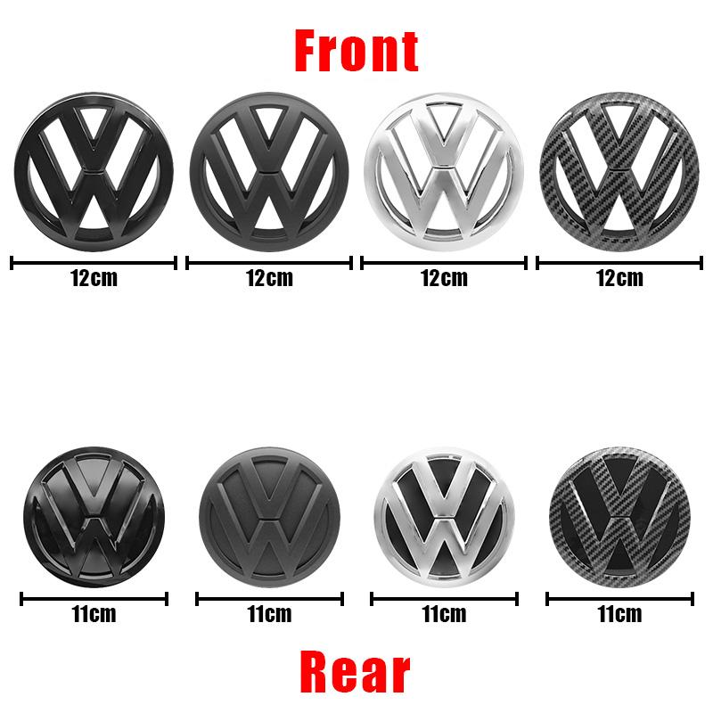 ABS Car Logo Front Emblem Hood Rear Back Lid Tail Mark Badge Replace Accessory For Volkswagen VW Polo 2011 2012 2013 6R0853600A zl2