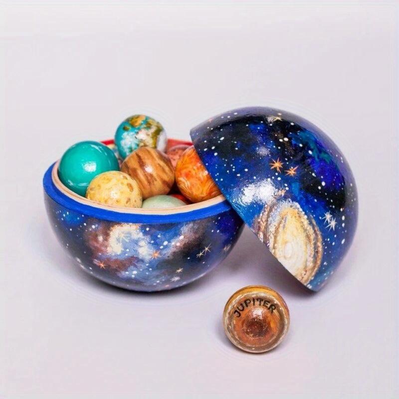 

1Pc New Wooden Solar System Astronaut Universe for Children Gift Family Home Decoration