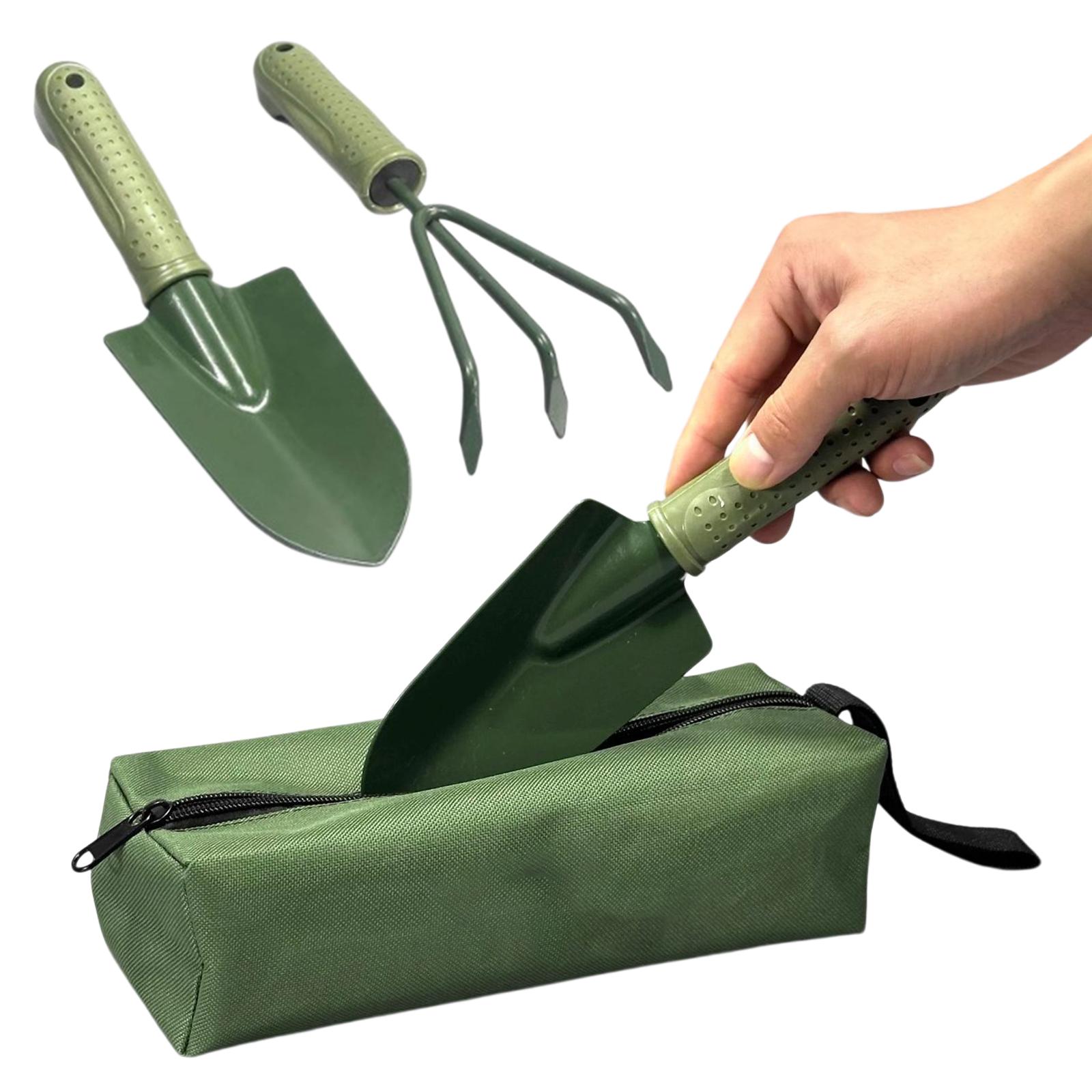 

4pcs Hand Rake Garden Tool with Non Slip Handle Multifunctional Garden Cleaning Shovel with Storage Bag for Houseplant China Mainland