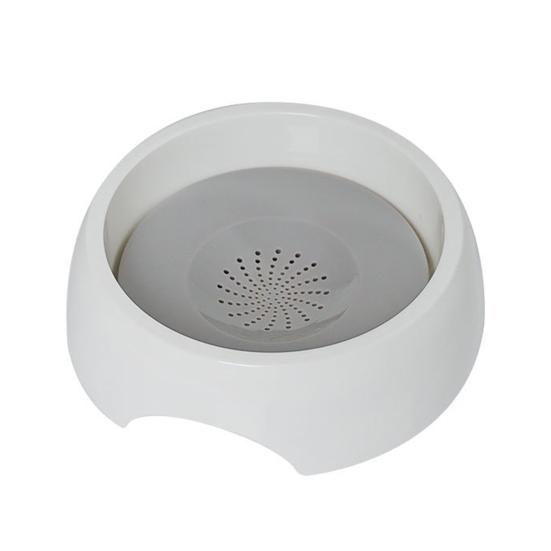 

Миска для воды сохраняет воду чистой Большая вместимость Простая в использовании водонепроницаемая миска для домашних животных серый