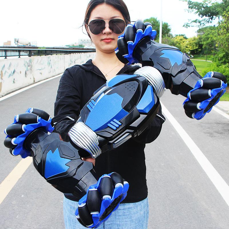 Nowy wykrywający gesty zdalnie sterowanym samochodowym oświetleniem samochód kaskaderski Twist pojazd terenowy przerzucanie o 360 stopni dwustronny obrót dryf zdalnie sterowana zabawka prezent