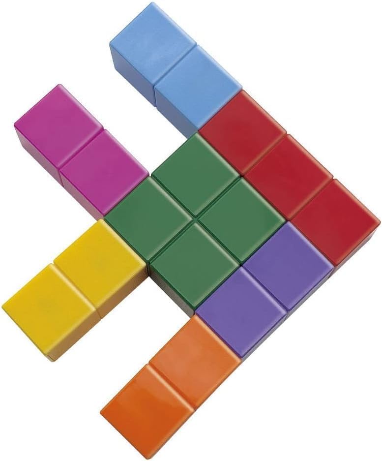 Masudaya Corporation Cube Puzzle Educational Toy for Brain Ages 3 and Cha-Cha Blocks, Training, Up, 539-1718