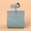 PU Leather Dog Poop Bag Dispenser Hangable Portable Dog Waste Bag Cover Solid Color Puppy Garbage Bags Holder