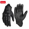 "Summer Windproof Retro Leather Motorcycle Gloves: Breathable, Anti-Fall, for Harley Riding"