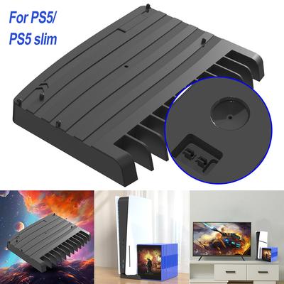 Console Stand for PS5 Slim Game Console Base Holder Game and Disc Storage Rack for PS5 Slim Digital Edition and Disc Edition