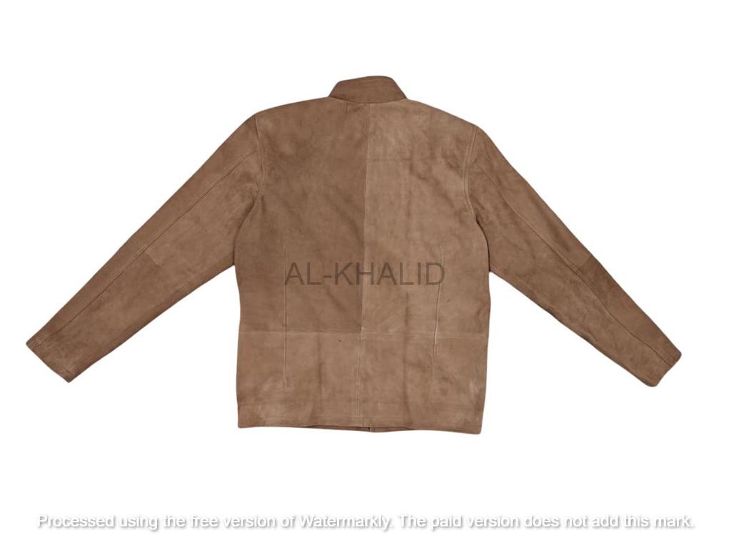 Real Leather Men's Jacket Beige Suede Genuine Lambskin Handmade Lambskin Soft Stylish