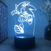 Lamp 3d Led Night Light Acrylic Touch Cartoon Character Table Desk Gifts