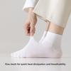 5 Pairs of Men's Summer Thin Cotton Antiodor 7a Antibacterial Student Sports Socks