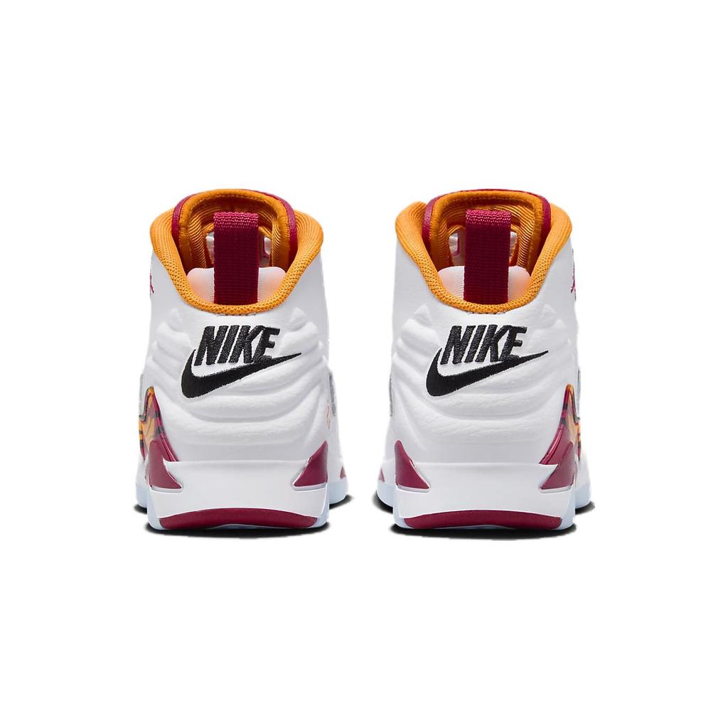 New Jordan Jumpman MVP Anti-Kick Cushioning High-Top Children's Basketball Shoes White Red Children Aged 3-7 Years Old DZ5578-168