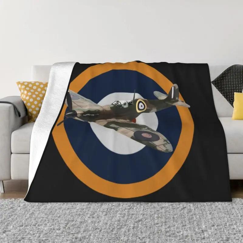 Flying Fortress Fighter Blanket Pilot Plane Thermal Soft Flannel Blanket Portable Travel Blanket