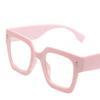 Vintage Black Thick Frame Glasses for Woman Man Spectacles Unisex Fashion Oversized Transparent Lenses Daily Wear Eyewear