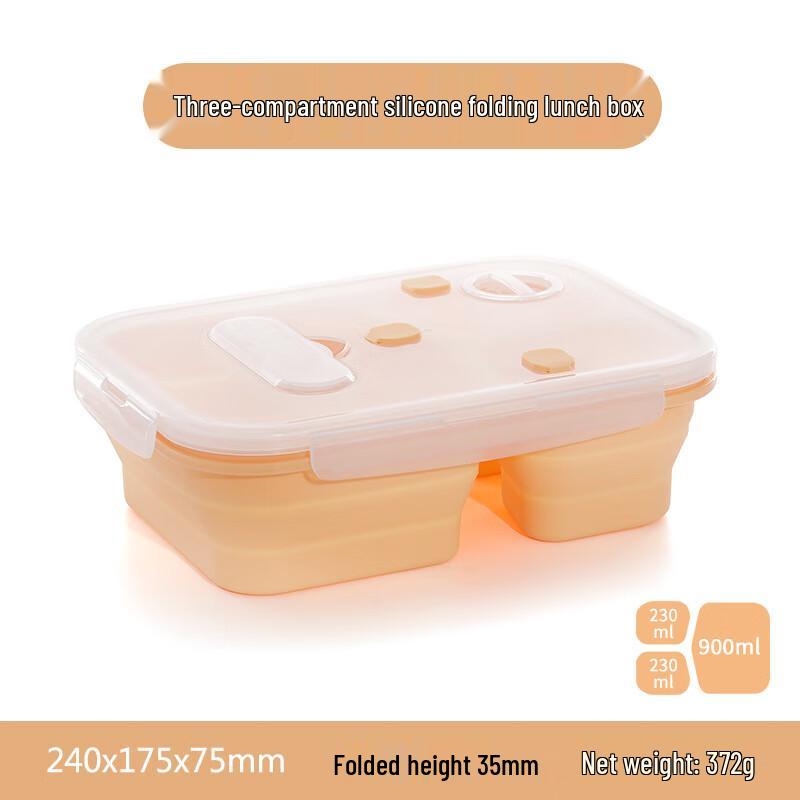 ZISIZ Портативный Складной Силиконовый Ланч-бокс