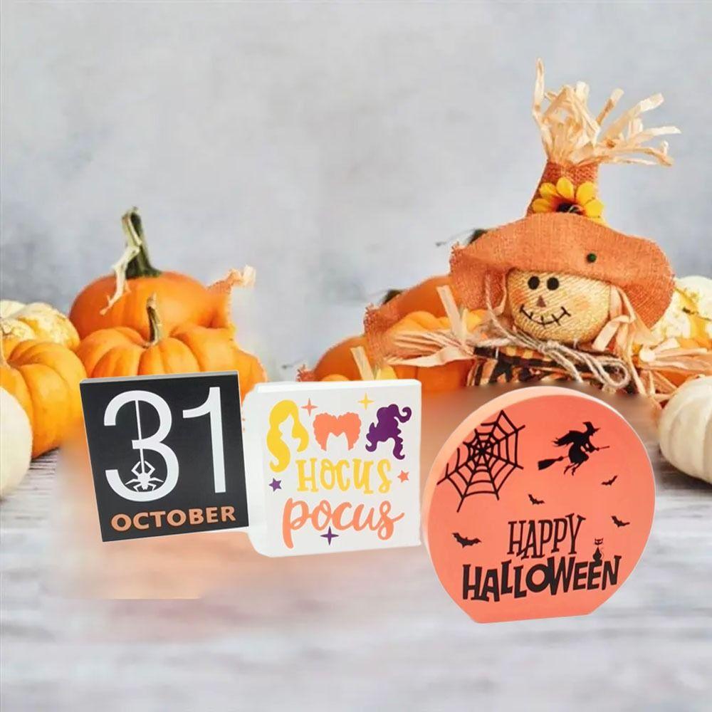 

Decorative Halloween Tabletop Props Wooden Halloween Wooden Crafts Anniversary