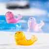 50/100Pcs Resin Small Little Seal Miniature Figurines Ornaments Decoration Yellow Animal Garden Crafts Tiny Seal Landscape Decorations