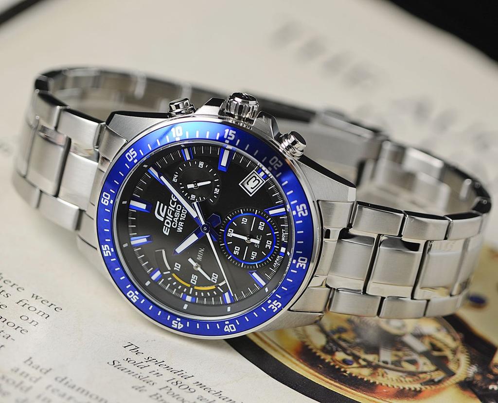Casio Edifice 100m Water Chronograph EFV-540D-1A2VUDF Men's Watch, Resistant