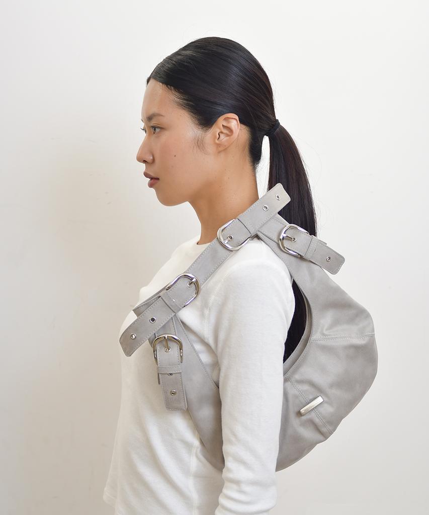 Yujeong Ring Buckle Bag (Light Gray)