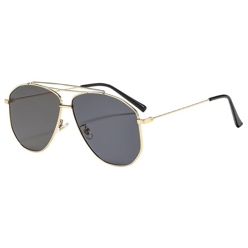 Metal Pilot Sunglasses Unisex Oversized Square Sunglasses Outdoor Punk Goggles Retro Double Cross Sunglasses Men s Sunglasses