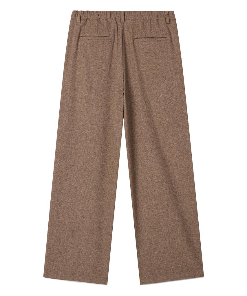 PRAIRIE Wool Relaxed Fit Slacks (Beige)