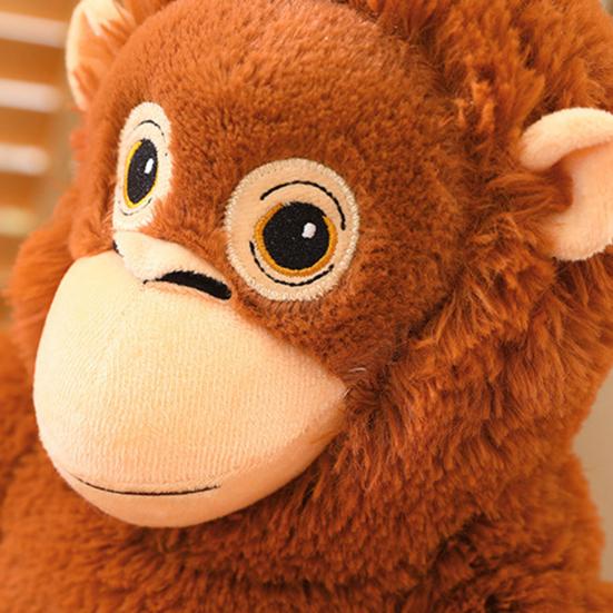 Orangutan Plush Doll Soft Stuffed Animal with Hanging Design High-Elastic Filling Interactive Playful Toy for Kids Adults