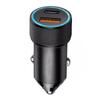 Efficient Car Charging Solution Double Port Car Charger PD20W Type C QC3.0 USB Charging Head for Phones Tablets Laptops