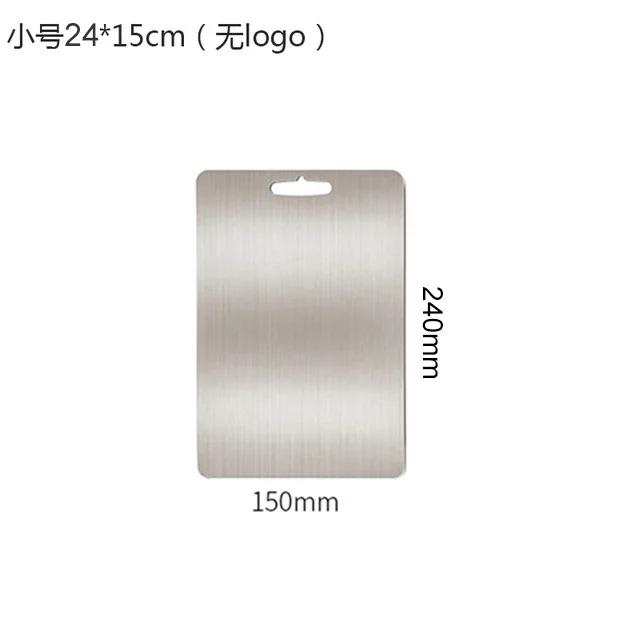 Edelstahl Hackblock Leicht zu reinigendes Schneidebrett Obst Gemüse Fleisch Hackbrett Praktisches Küchenwerkzeug