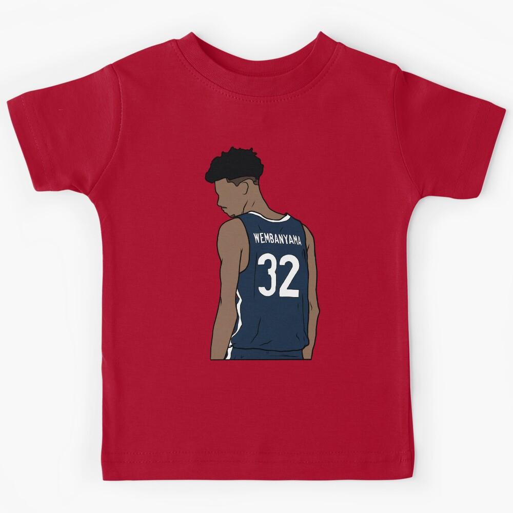 Victor Wembanyama Back-To Kids T-Shirt 100