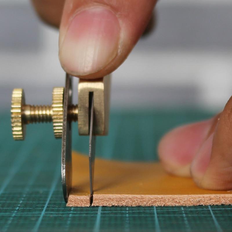 

Инструменты для кожевенного ремесла DIY Нож-резак для incision Медный обрезной нож с лезвием Инструмент для резки кожи Разделитель для лоскутного шитья 140mm