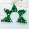 Christmas headband, Christmas tree shaped headband, cute holiday headwear, suitable for parties, annual festivals, photo booths.