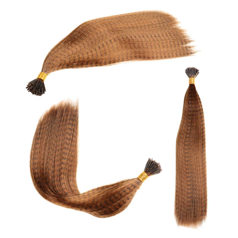Hair Extensions Colored Wigs Feather Stripe Hair Hairpieces Colorful High temperature silk Wigs