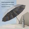 Luxury Automatic Folding Umbrella for Men – Large, Storm-Resistant, Dual-Use for Sun and Rain.