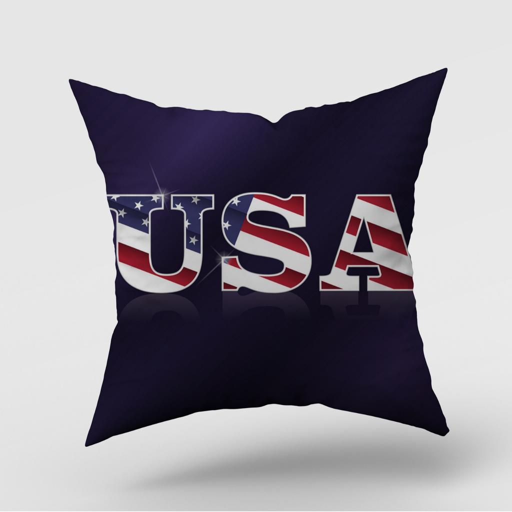 New American Independence Day Pillow Cover American Logo Outdoor Home Decoration Pillow Cushion Cover