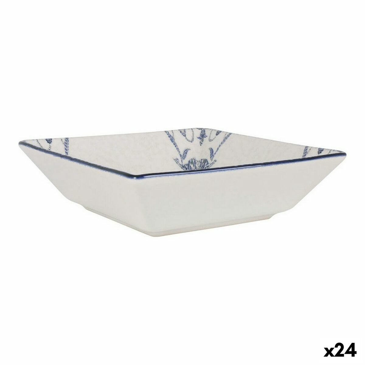 

Фарфоровая чаша La Mediterranea Rosetta 18 х 18 х 5 см (24 единицы) TU прозрачный