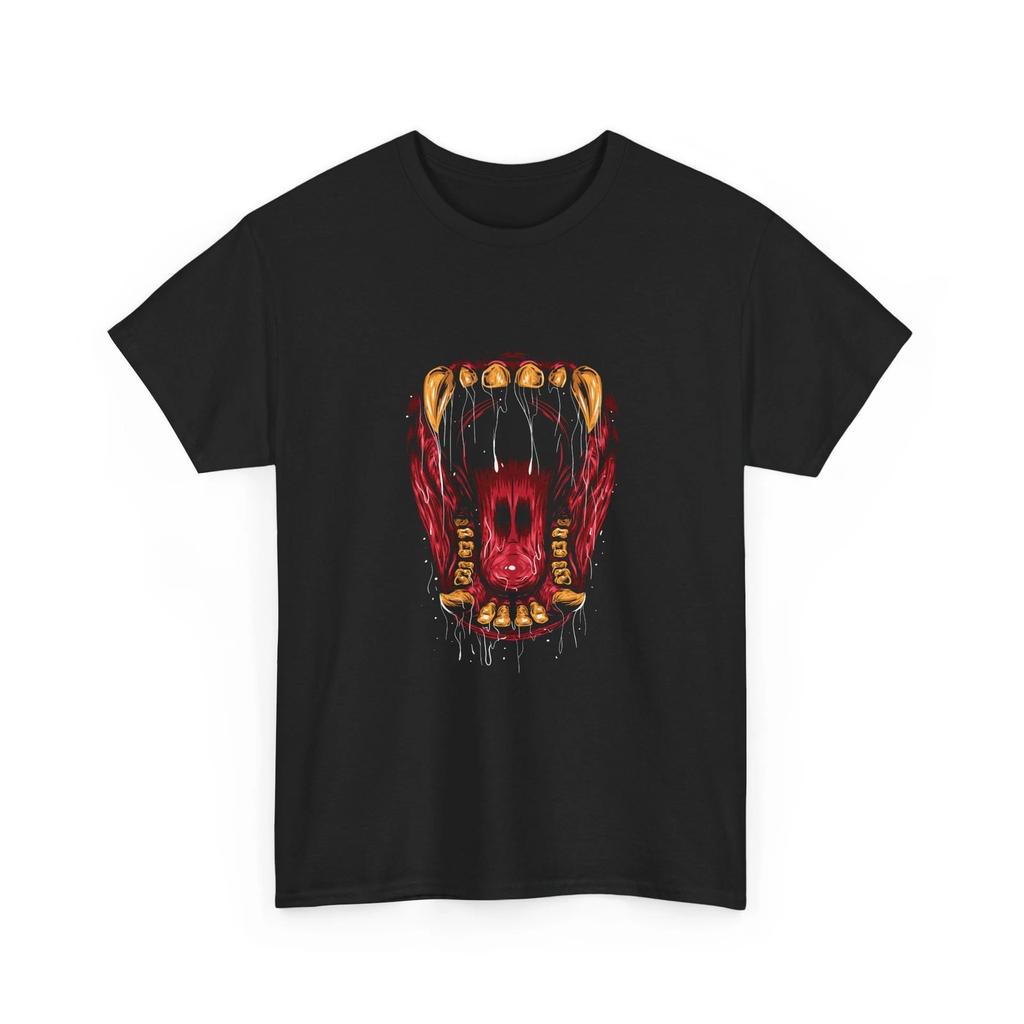 Bloody Monster Maw T-Shirt | Screaming Mouth Horror Graphic, Cool Style, Animal