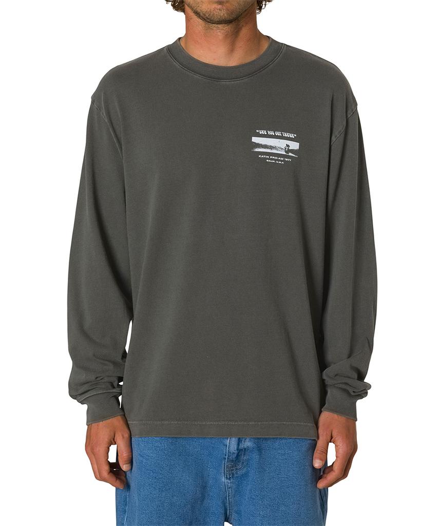 Keiteun Tunnels Boxy Fit Long Sleeve T-Shirt - Lead